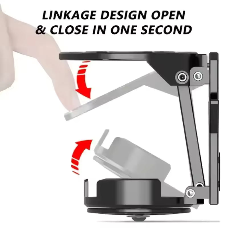 RideSecure – Folding Rotating Aluminum Cup Holder