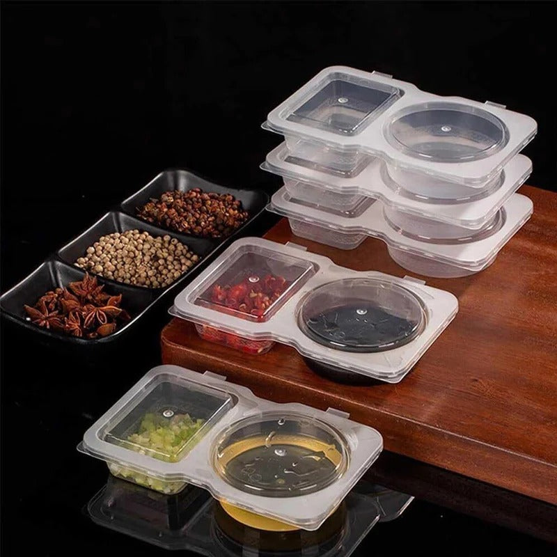 FreshPack Duo – Two-Compartment Snack Storage Box