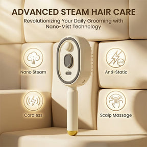 MistGlow – Hydrating Scalp Massage Hair Brush