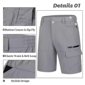 RuggedFlex – Multi-Pocket Cargo Shorts