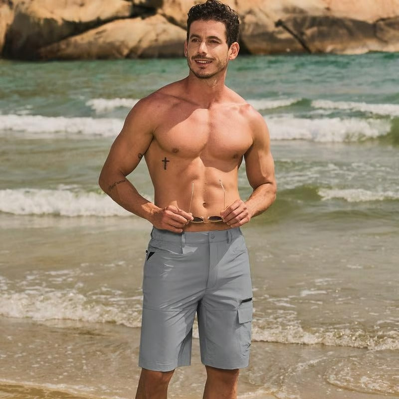 RuggedFlex – Multi-Pocket Cargo Shorts
