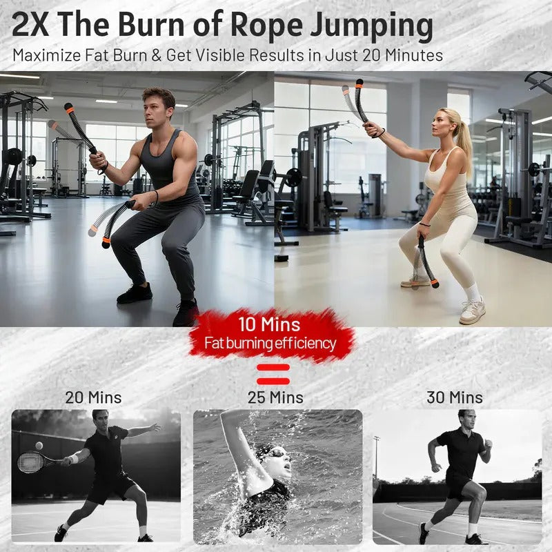 BurnSwing – Ropeless Adjustable Resistance Fitness Ropes