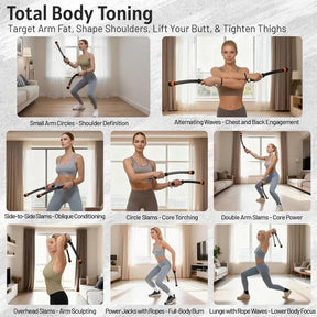 BurnSwing – Ropeless Adjustable Resistance Fitness Ropes