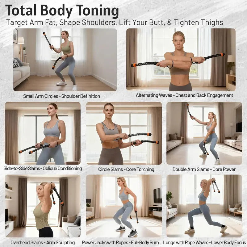 BurnSwing – Ropeless Adjustable Resistance Fitness Ropes