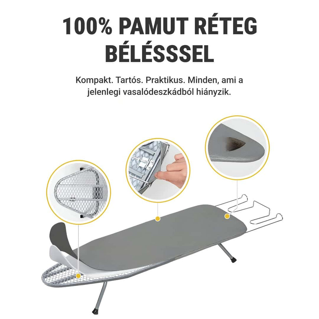 QuickIron - Portable Ironing Board for Apartments & Travel