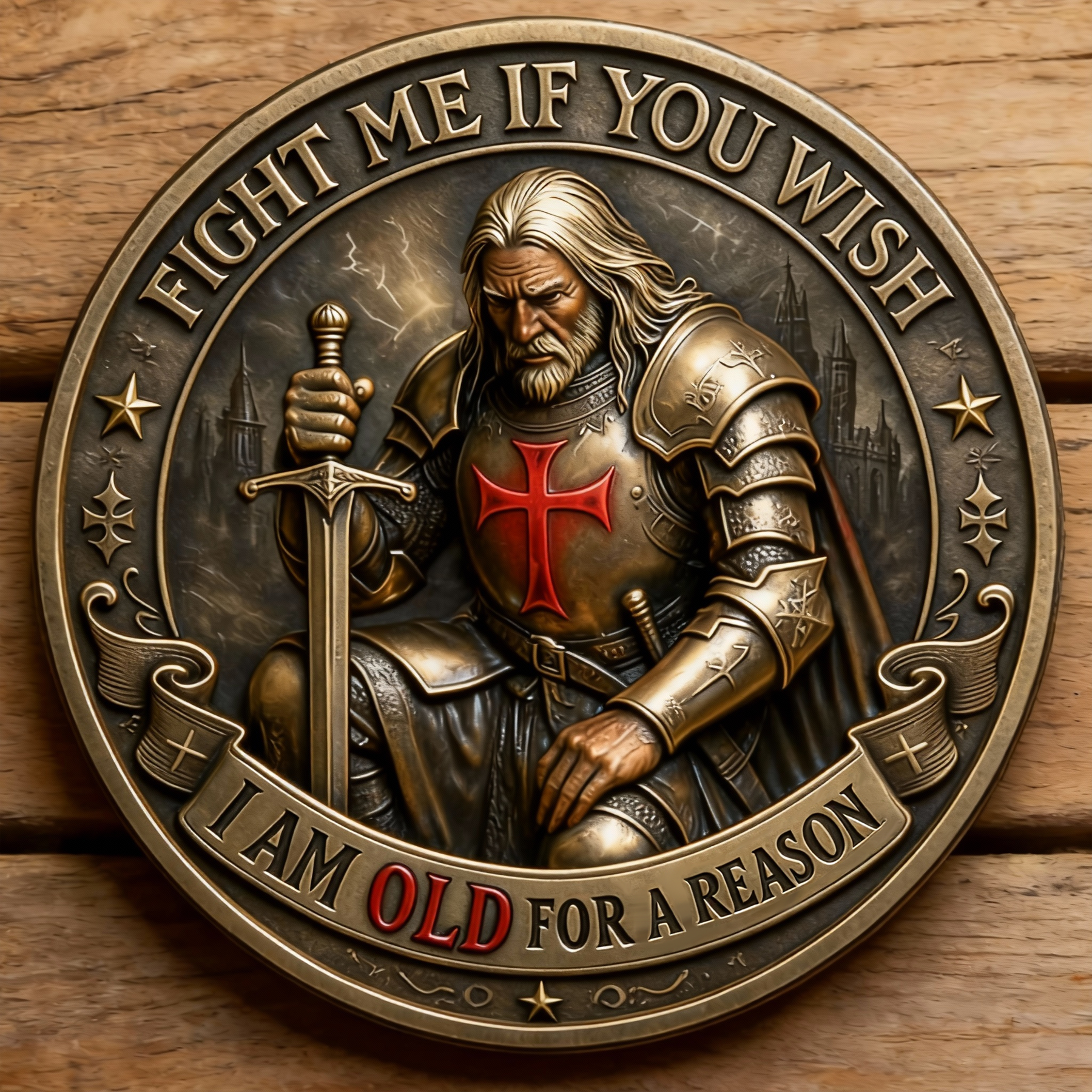 CrimsonCross – Warrior of Faith Coin