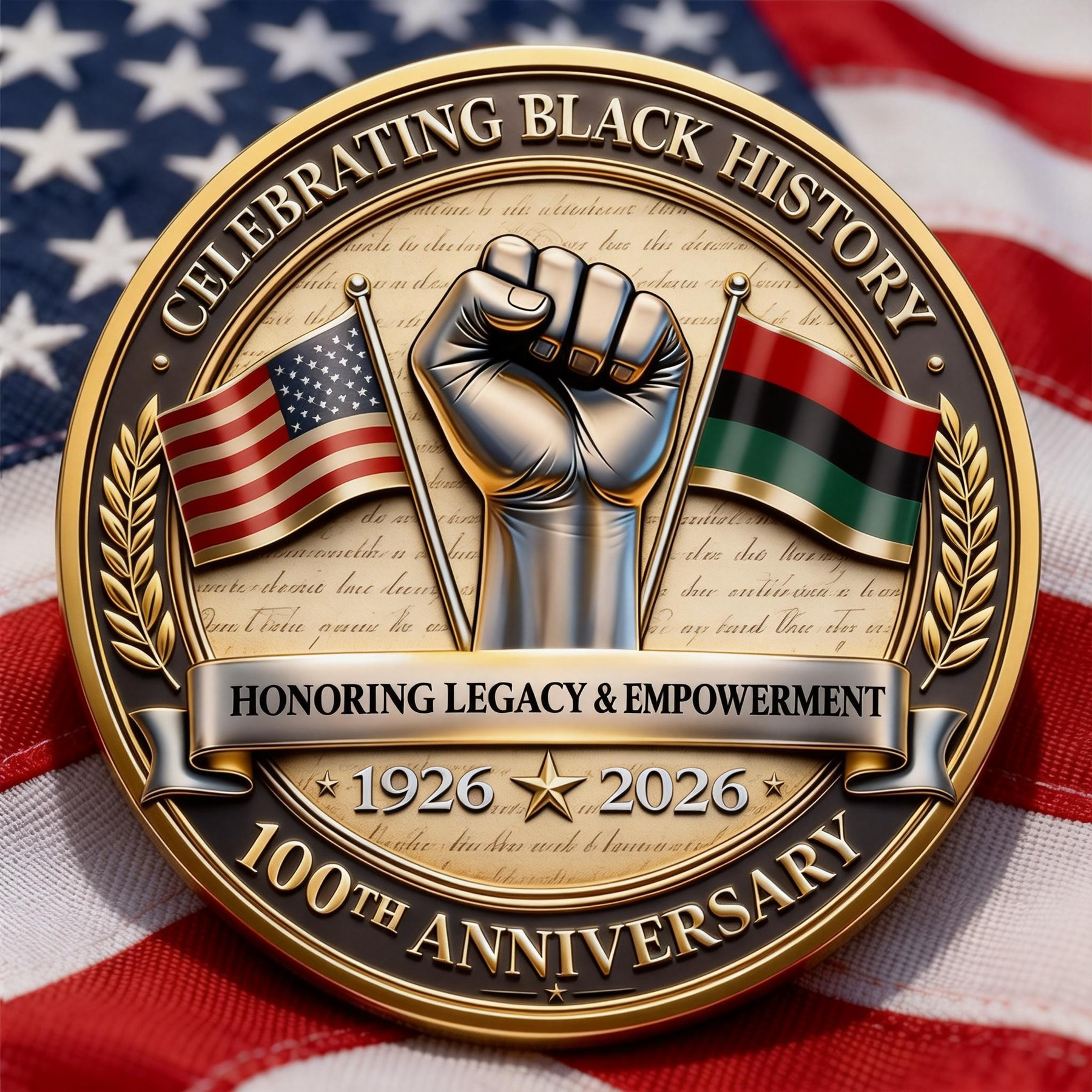 Black History Month Centennial Commemorative Coin (1926–2026)