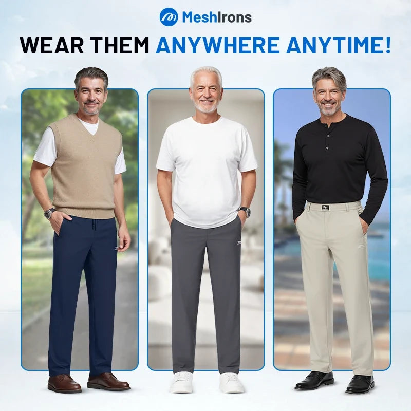Belevite™ MeshIrons - Men’s Breathable Mesh Panel Casual Pants