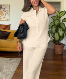 BreezeEase – Relaxed Wide Leg Lounge Set