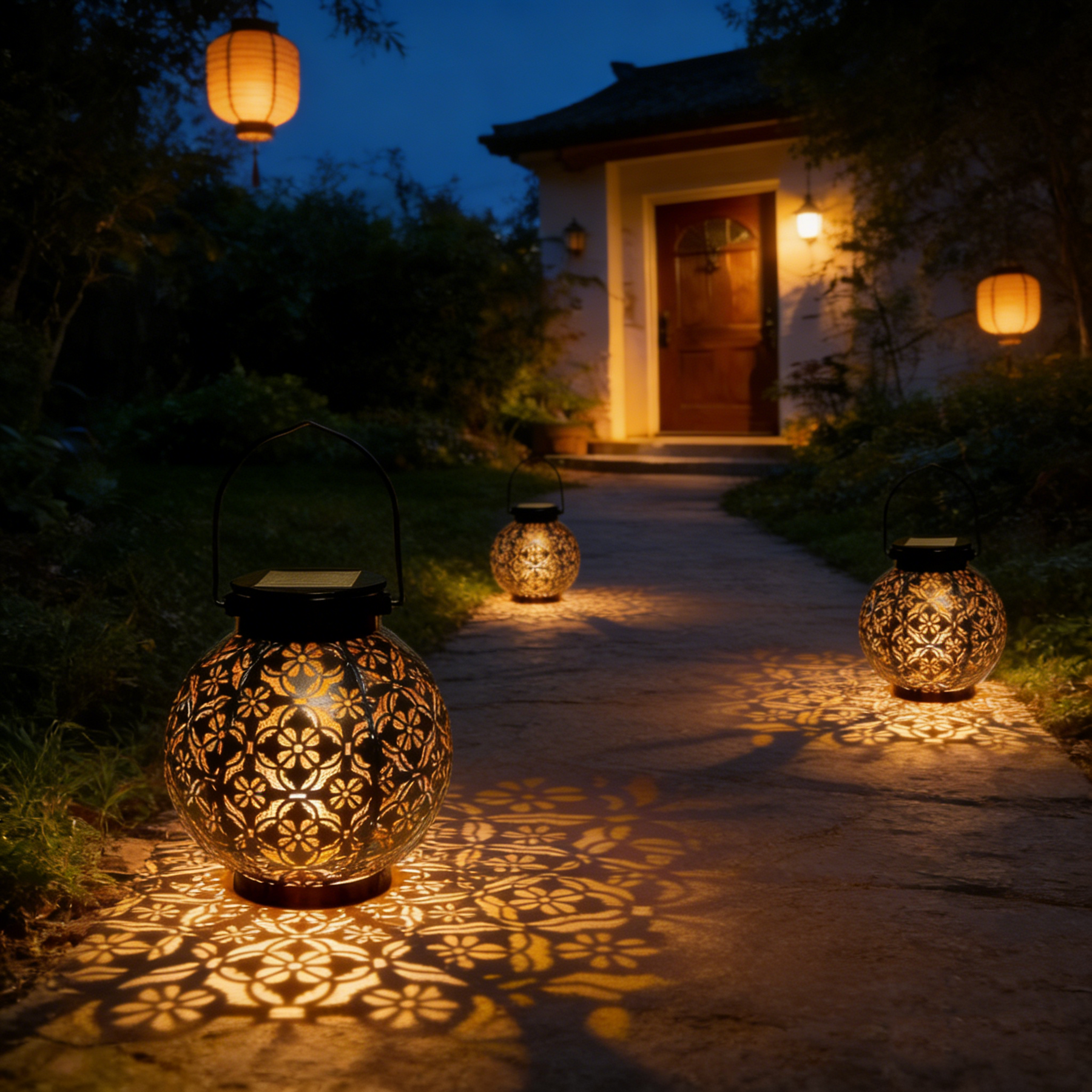 GlowBloom – Outdoor Solar Lantern
