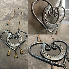 HeartForge – Horseshoe Heart Wind Chime