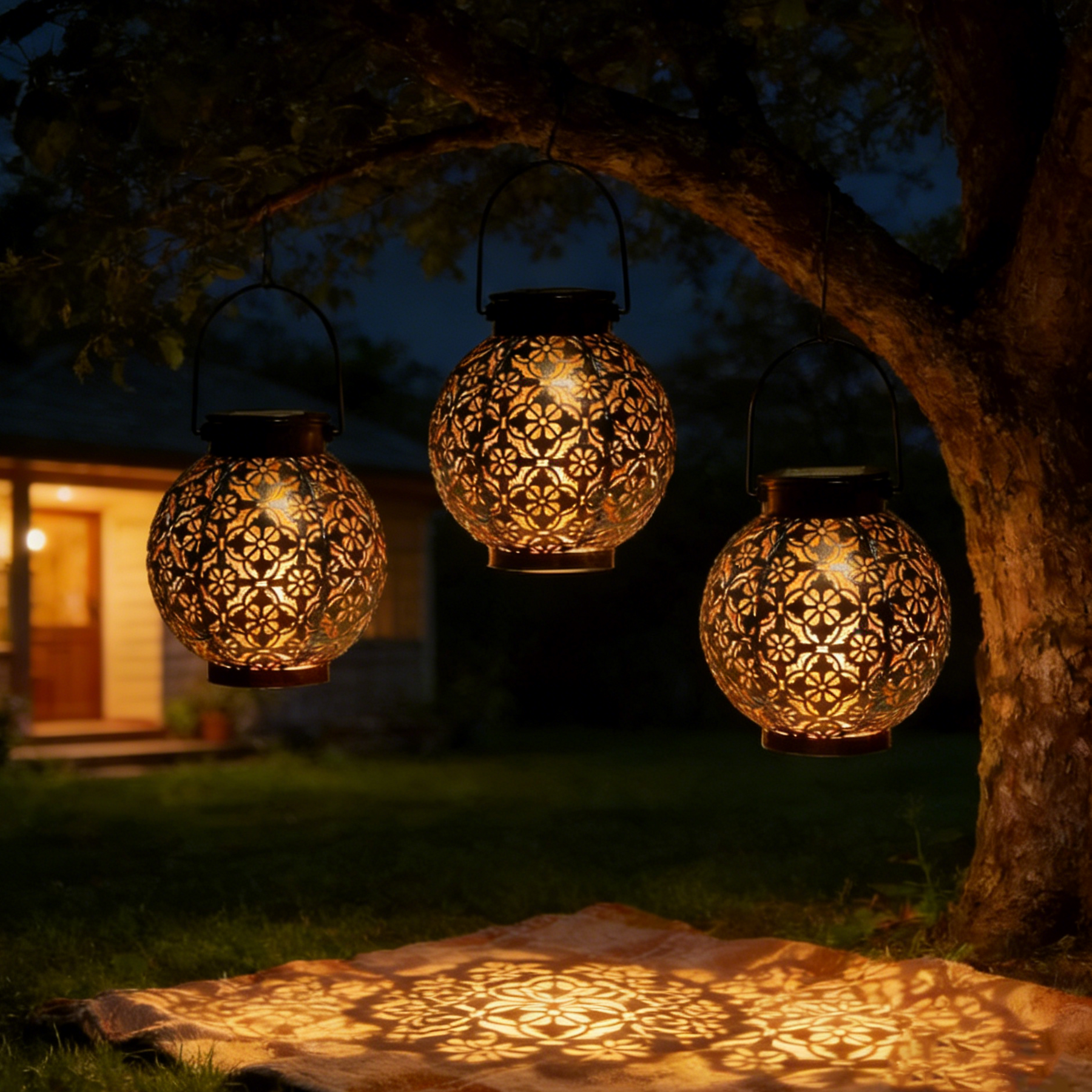 GlowBloom – Outdoor Solar Lantern