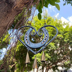 HeartForge – Horseshoe Heart Wind Chime