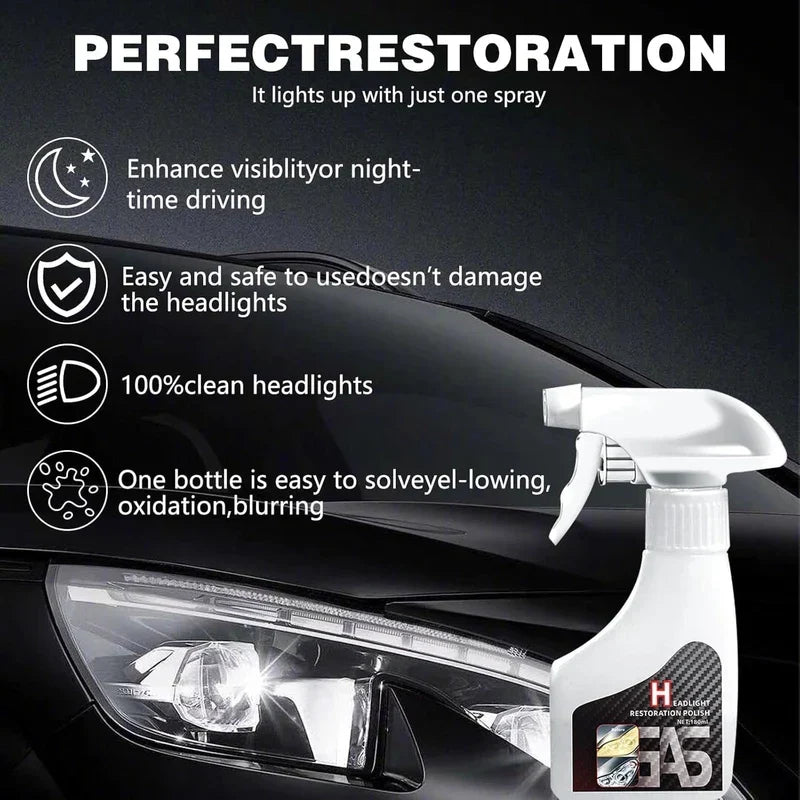 ShineOn - Headlight Renewal Spray – Drive Brighter, Safer