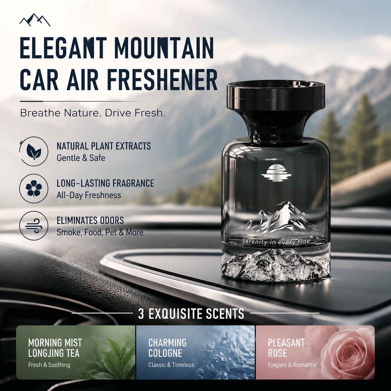 AromaPeak - Luxury Botanical Car Air Freshener