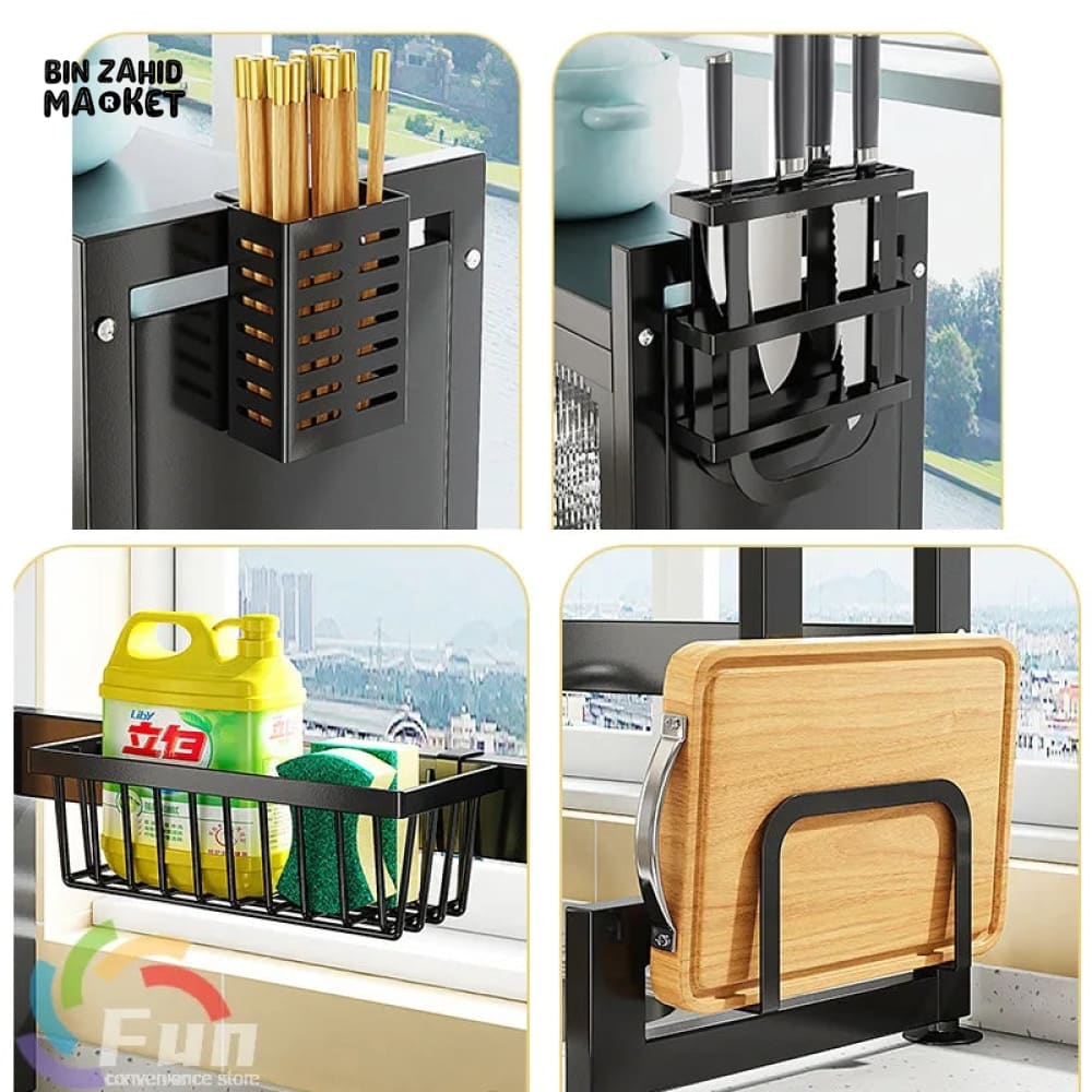 ClearNest – Transparent Kitchen Dishes Rack Cabinet