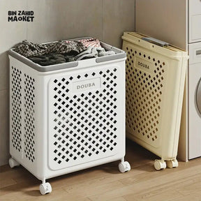 LuxorMove – Foldable Rolling Laundry Basket