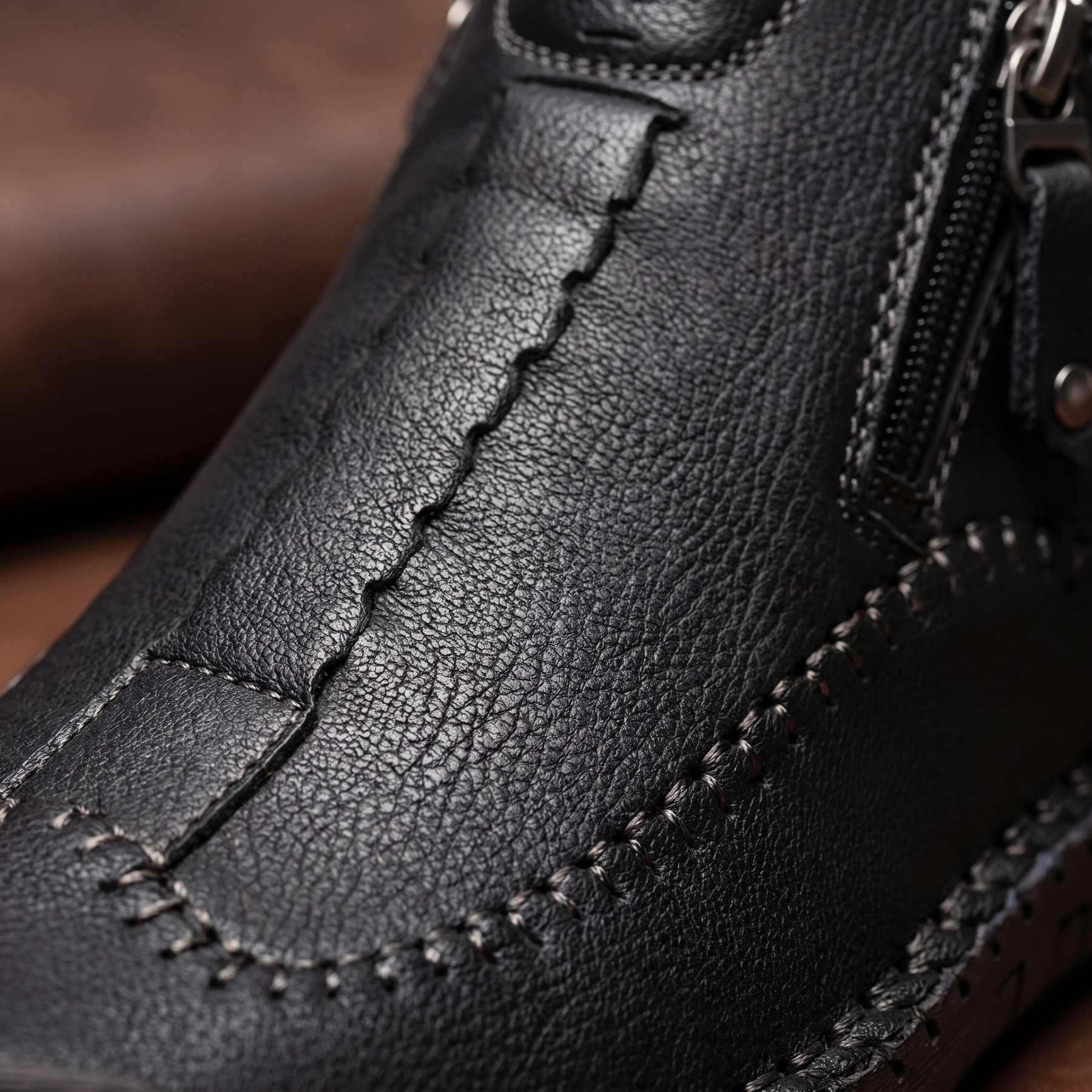 Hudson — Hand-Stitched Leather Ankle Boots