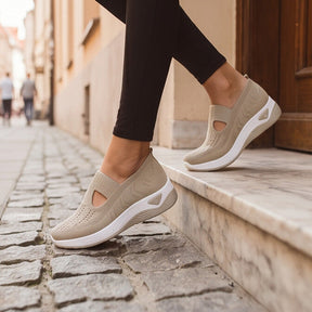 Pebble — Slip-On Walking Shoes with Rocker Sole
