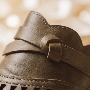 Rosalie — Laser-Cut Clog with Bow Detail