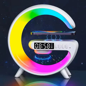 GlowG – G-Shaped RGB Wireless Charging Speaker