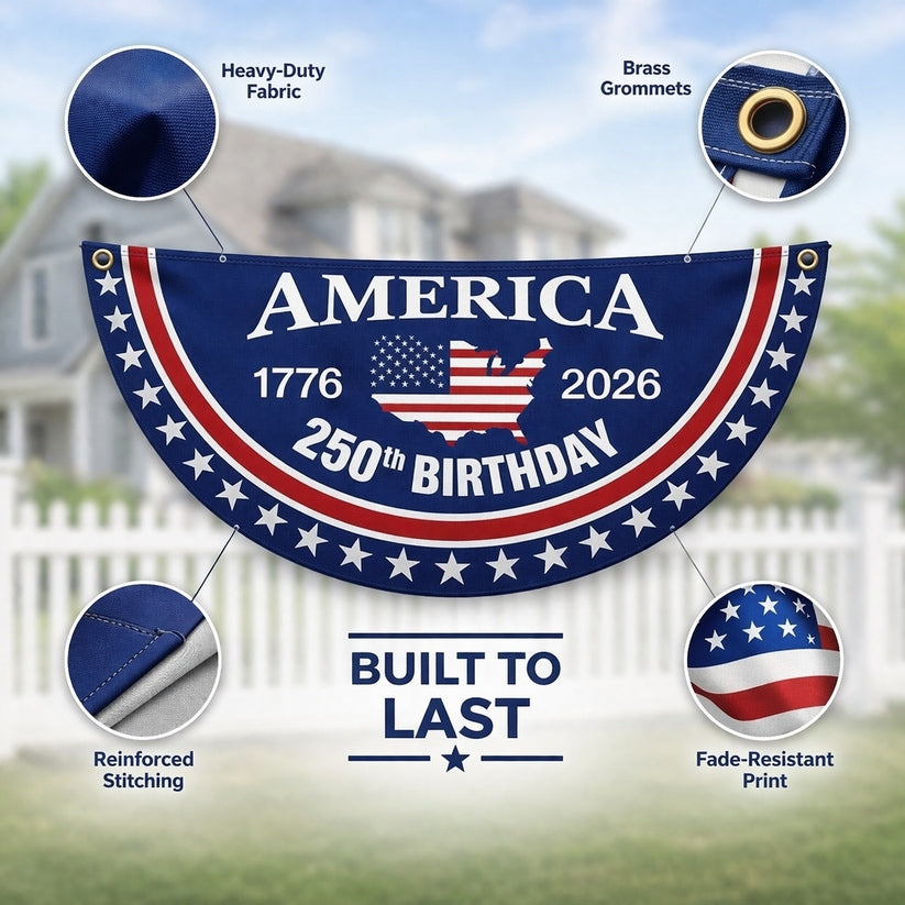 VeteranMade - USA 250 Years Commemorative Banner 🇺🇸