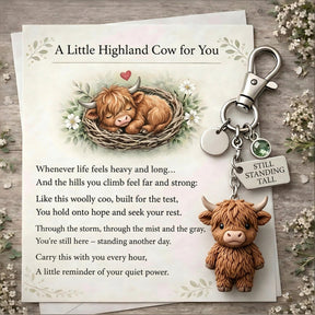 VistaCattle – Meaningful Highland Cow Gift Keychain