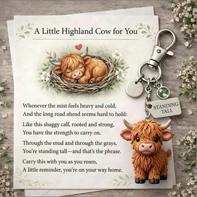 VistaCattle – Meaningful Highland Cow Gift Keychain