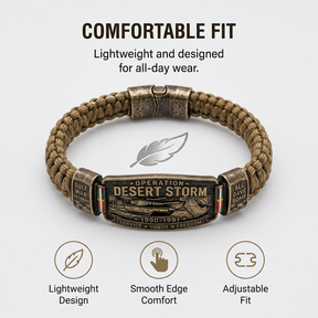 DesertHonor – Veteran Tribute Paracord Bracelet