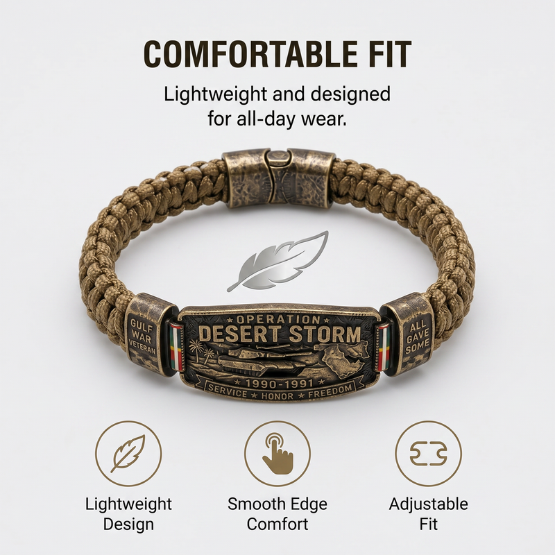 DesertHonor – Veteran Tribute Paracord Bracelet