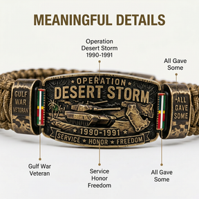 DesertHonor – Veteran Tribute Paracord Bracelet