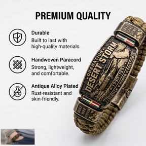 DesertHonor – Veteran Tribute Paracord Bracelet