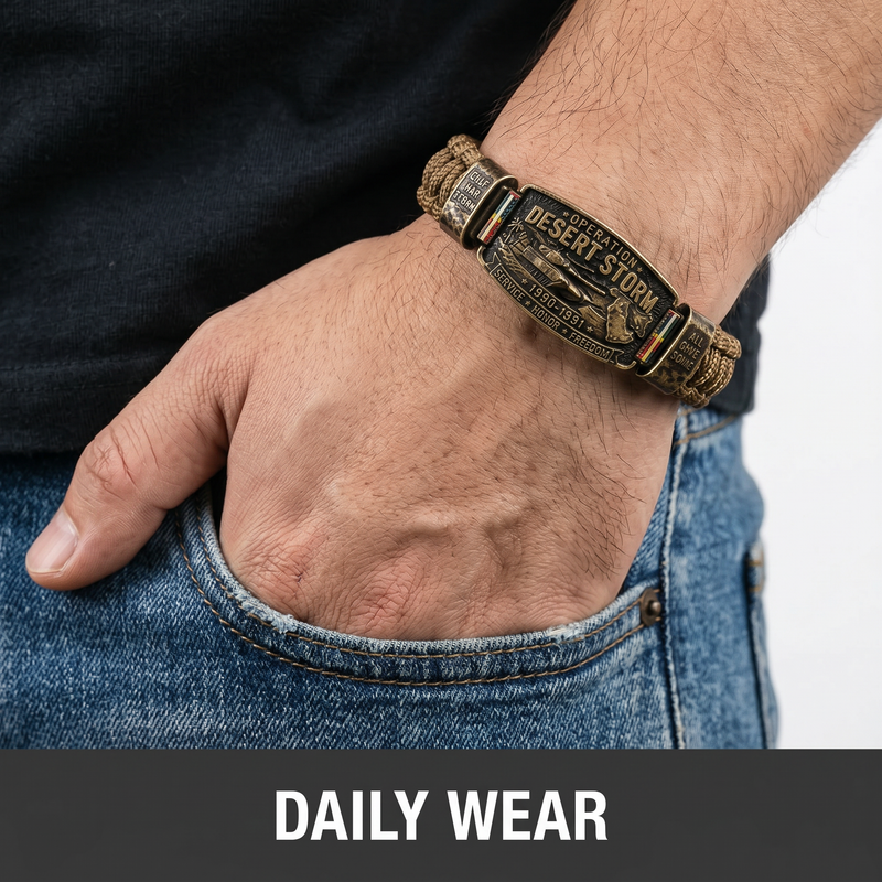 DesertHonor – Veteran Tribute Paracord Bracelet