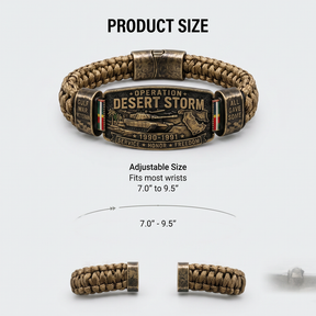 DesertHonor – Veteran Tribute Paracord Bracelet