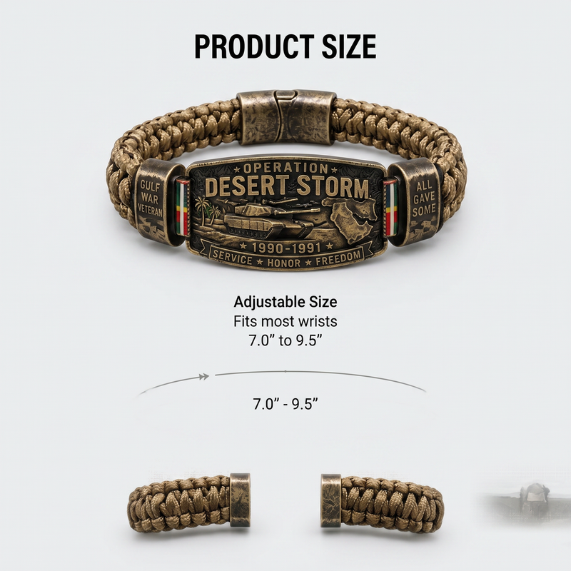 DesertHonor – Veteran Tribute Paracord Bracelet