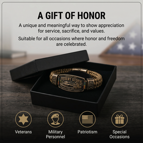 DesertHonor – Veteran Tribute Paracord Bracelet