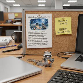 MoodPanda – Funny Trash Panda Keychain