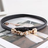 BellaWaist – Pearl Buckle Fashion Belt for Women