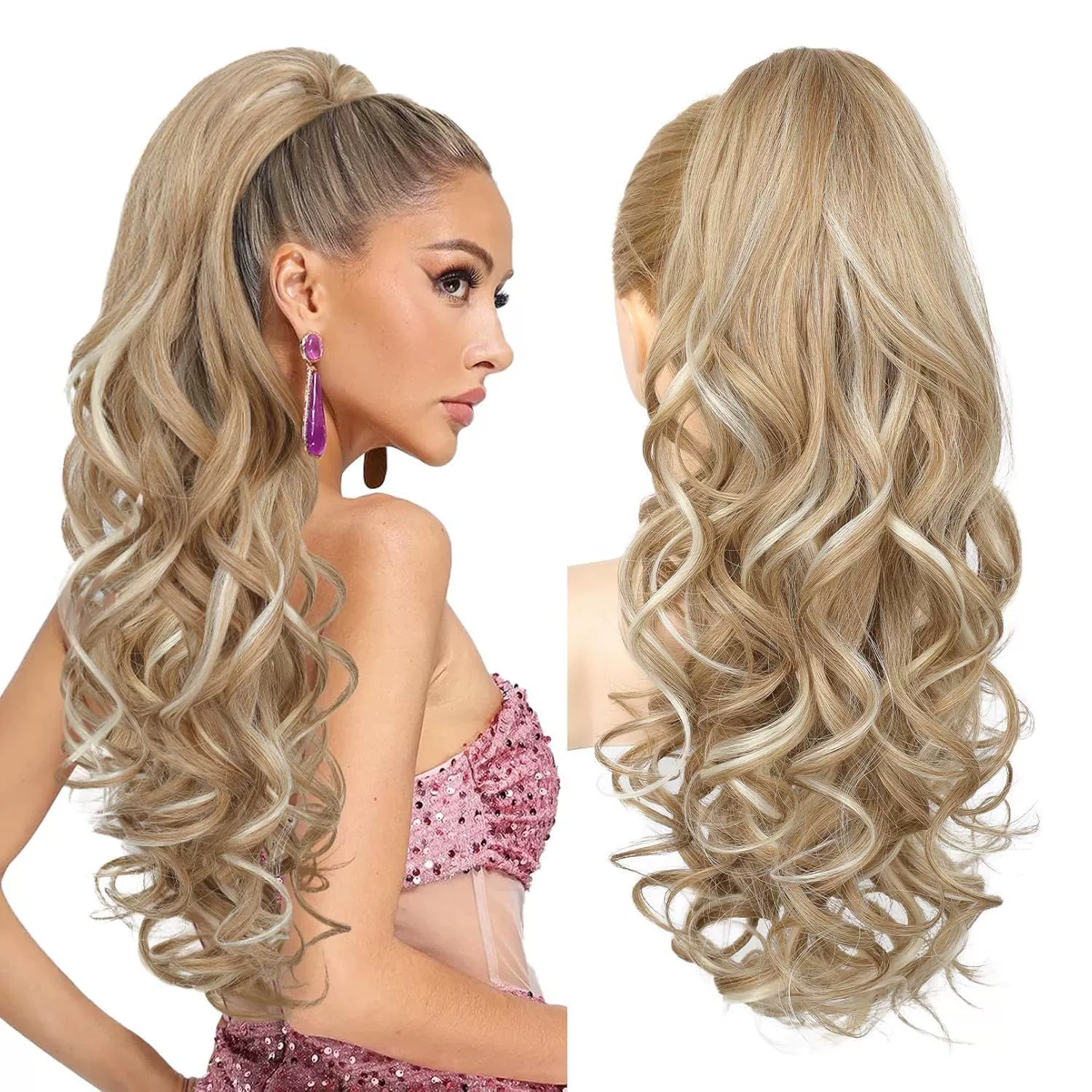 LunaLocks – Glamorous Wave Ponytail Extension