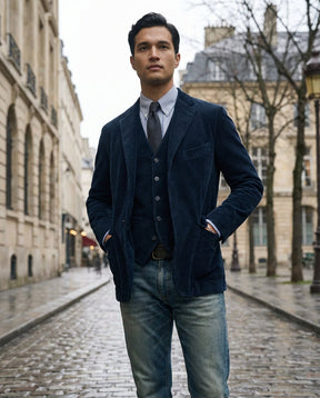 Harrington™ – Vintage Corduroy Blazer & Vest Set