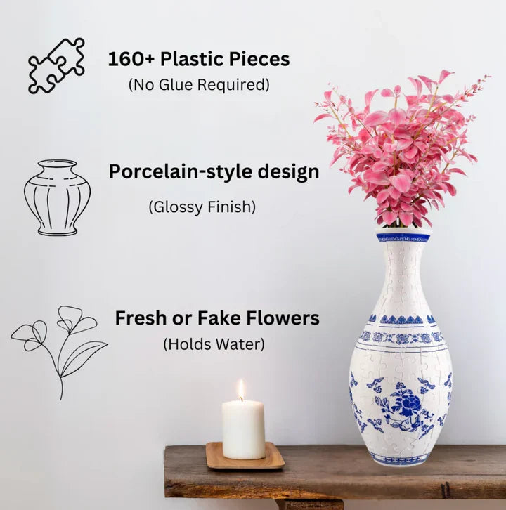 VaseCraft – Artistic 3D Puzzle Flower Holder
