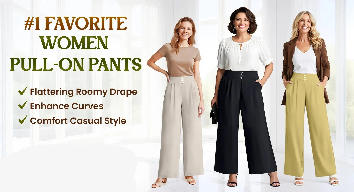 SoftStride – Elegant Wide-Leg Pants