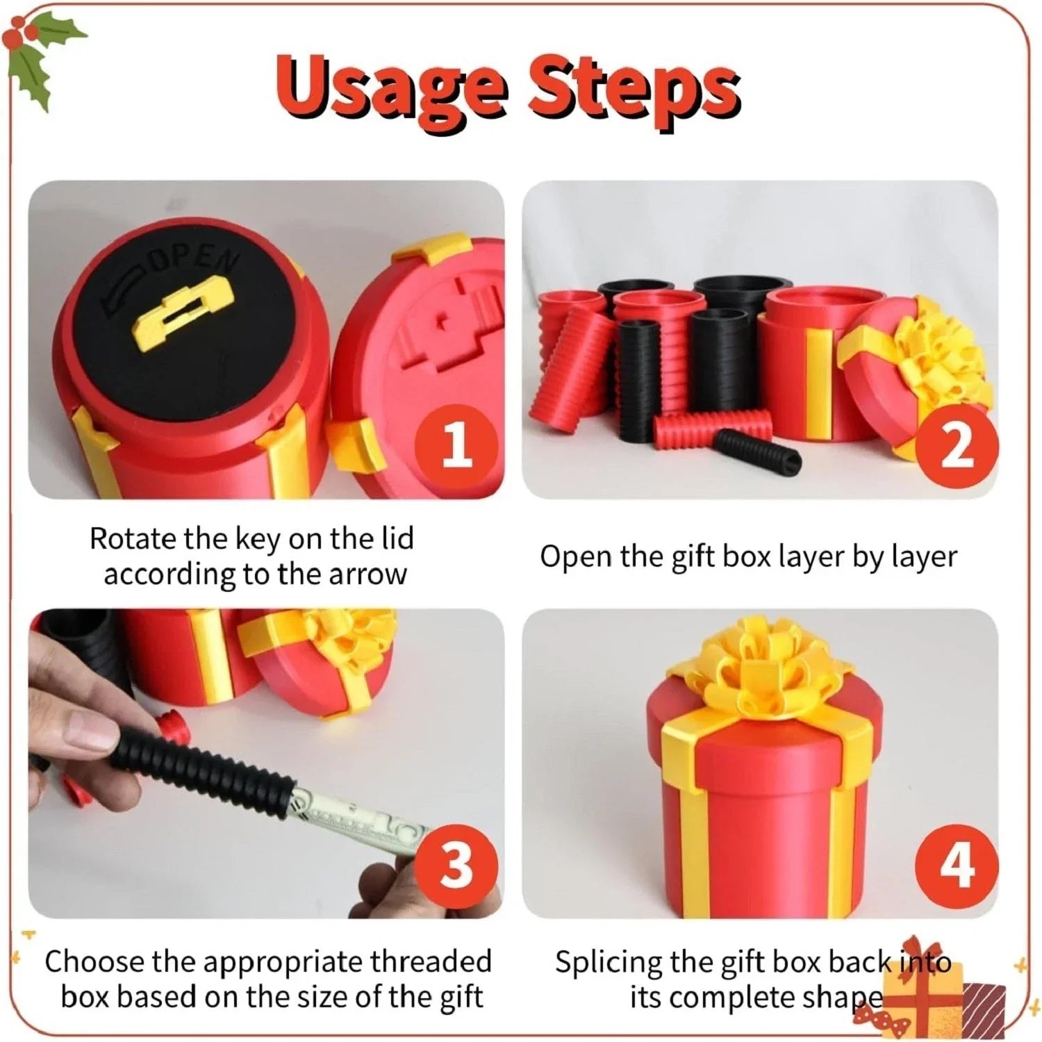 GiftQuest - Christmas Gift Fun Nesting Doll Box