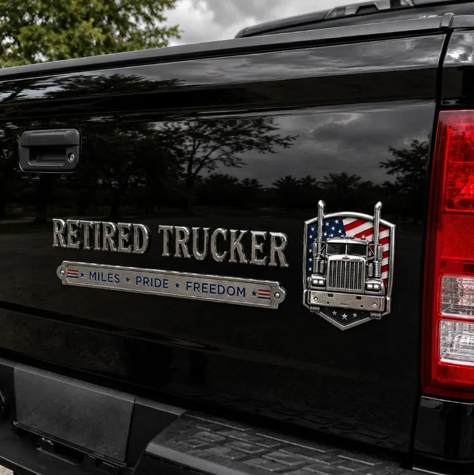 RoadLegacy – Retired Truck Driver Tribute Emblem