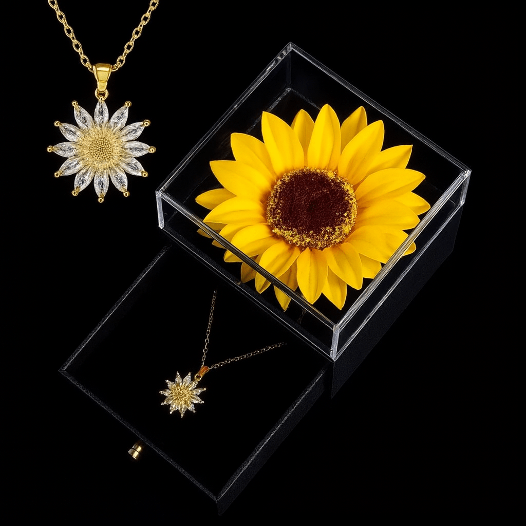 SunLoom – Sunflower Necklace Gift Box Set