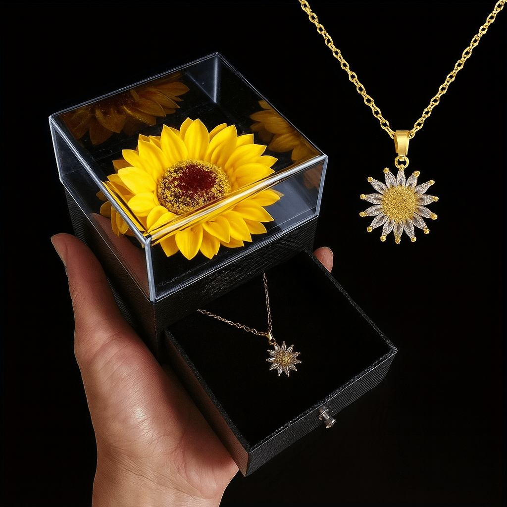 SunLoom – Sunflower Necklace Gift Box Set