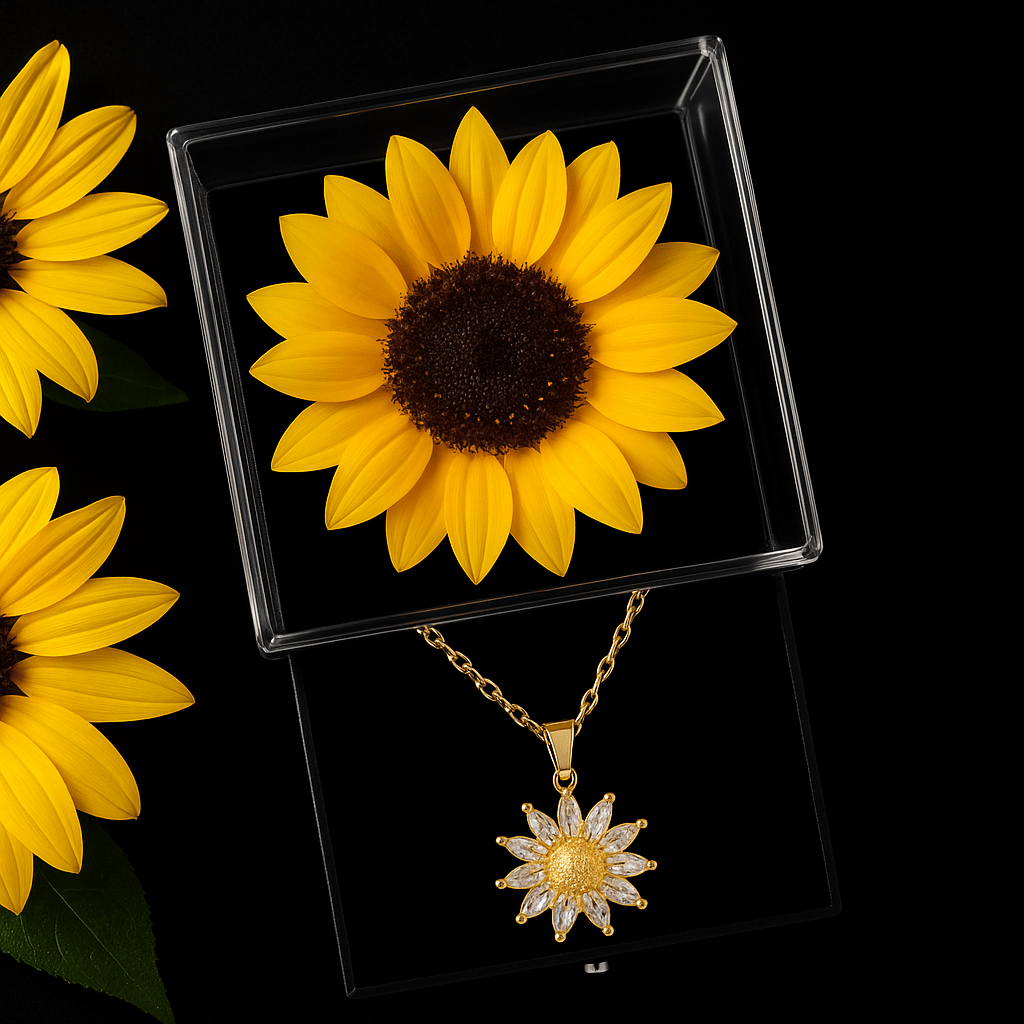 SunLoom – Sunflower Necklace Gift Box Set