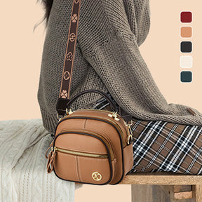 FlexiLuxe – Multi-Compartment PU Leather Handbag