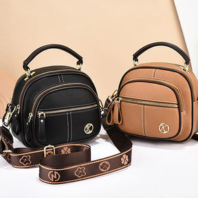 FlexiLuxe – Multi-Compartment PU Leather Handbag