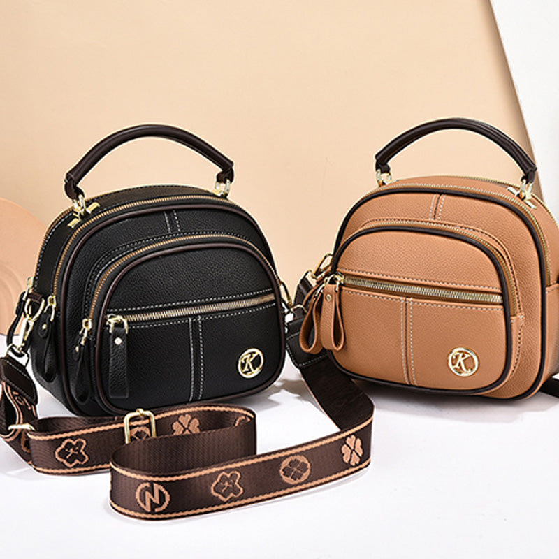 FlexiLuxe – Multi-Compartment PU Leather Handbag